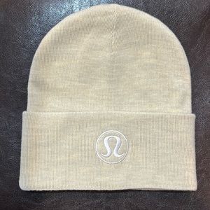Cream lululemon hat